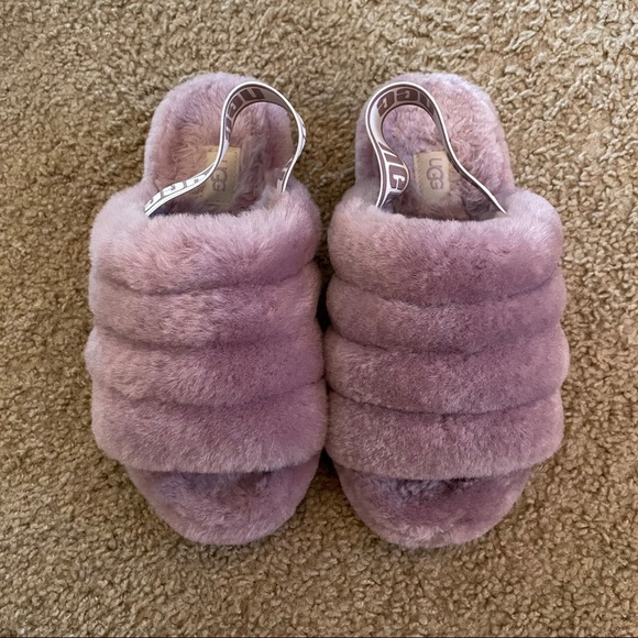 UGG Shoes - Purple UGG Fluff Yeah Slides